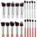 Milopon 10PC Make-Up Brush Set - Foundation Eyeshadow Eyebrow & Facial Brushes - Premium Cosmetic Tools for Women & Girls - International Shipping - Buy Online on GoSupps.com