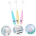 Anneome 3pcs Children Toothbrush Set - Soft Clean Abs Bristles for Kids Oral Care | International Shipping - Buy Online on GoSupps.com