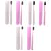 Gatuida 6 Pcs Toothbrush Set Adult Toothpaste Head of Toothbrush Lover PP Raw Material