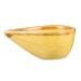 Fomiyes 1stk aromatherapy dish salon mixing bowl facial jewelry cosmetic tray case for masks tinker mask face diffuser for essential oils for essential oils ceramic yellow 8.5x5.5cm