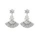 Fashion Earrings Silver Simple Shiny Crystal Stud Earrings Girl Cute Umbrella Zircon Earrings Party Jewelry Dainty Earrings Fashion Accessories