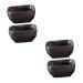 Zerodeko 4 Pcs Mini Appetizer Plates Mini Snack Plate Porcelain Saucer Plate Ceramic Dip Bowls Divided Food Dipping Bowl Pinch Bowls for Spices Ceramic Soy Sauce Bowl Dipping Plate Ceramics 8*3.8cmx2pcs As Shownx2pcs