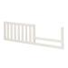 Sorelle 148 Toddler Solid Wood Bed Rail & Crib Conversion Kit | Universal & Timeless Style | Weathered White | 51"x1"x14", Converts Crib to Toddler Bed