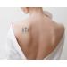 Unalome Lotus Semi-Permanent Tattoo - 4 Sheets, Navy Blue, Lasts 1-2 Weeks | Adult Men & Women Chest, Neck, Arm | Spiritual Symbol - Buy Online on GoSupps.com