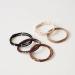 Jseng 10 Pcs Hair Ties with Golden Bead for Women Girls - No Damage Ponytail Holders Bracelets - Elastic Hair Bands for Thick Hair (5 Colors) - Buy Online on GoSupps.com
