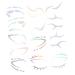 Beatifufu Non-Permanent Eye Makeup - Pack of 6 Stickers for Face Eyeliner and Eyebrows - Skin-Friendly - Ideal for Parties