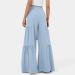 Laijianwang Women's Loose Tiered High Waist Palazzo Pants - Light Blue, Medium - Buy Online on GoSupps.com