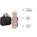 BAGSMART Hanging Toiletry Travel Organizer with TSA Approved Clear Cosmetic Bag - Medium Black - Buy Online on GoSupps.com
