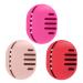 Fauxomor make-up sponge holder 3 pieces breathable silicone Beauty Blender travel bag for all sizes of make-up sponge sustainable portable cosmetics tool pink+rose red+red 1 piece (3 Pack) C-rosa+rose red+red