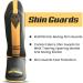 Rewon Shin Protector Boxes - MMA Martial Arts Shin Guards for Kickboxing & Karate (L-XL Black/Gold) - Buy Online on GoSupps.com