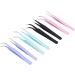 High Carbon Steel Precision Tweezers Set for Eyebrows - Durable & Ideal for International Shipping - Buy Online on GoSupps.com