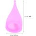 2pcs Pink Silicone Cups for Women - Soft Rubber 8x4.2 CM - Ideal for Comfort & Versatility - Buy Online on GoSupps.com