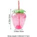 Strawberry Shaped Kawaii Cup with Straw for Boba Tea Pp Cute Cups with Lid and Straw Kawaii Tea Cup Bottle for Women - Buy Online on GoSupps.com