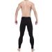 Men's Black Ice Silk See-Through Slim Leggings Tights - LinvMe One Size - Buy Online on GoSupps.com