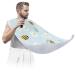 Bees Painting Beard Bib Apron Beard Bib Hair Catcher for Men Shaving and Trimming Non-Stick Waterproof Beard Cape Grooming Cloth with 2 Suction Cups Gifts for Men