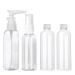 NINVVS 4 pcs 100ml Travel Bottles For Toiletries Refillable Liquid Container Clear Empty Bottle For Lotion Shampoo Conditioner Shower Gel Hand Soap with Labels and Funnel