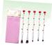 FRCOLOR 5PCS Makeup Brush Set - Cosmetic Brushes with Rose Design | Perfect for Flawless Makeup Application - Buy Online on GoSupps.com