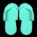 Pedicure Flip Flops 12 Pairs - Disposable Non Slip Foam Slippers for Salon Nail Spa - Buy Online on GoSupps.com