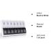 Large Weekly Pill Organizer for Travel, 2 Times a Day Medication, Vitamins, Fish Oil - Easy Push Button Design - Black & White - Buy Online on GoSupps.com