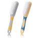 Shoe Brush 2Pcs Shoes Scrubbing Cleaning Brush with Handle Soft-Bristled Cleaning Shoe Brushes Clothing Brush Cleaning Tool Multifunctional Cleaning Laundry Brush