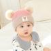 Clysburtuony Newborn Handmade Knitted Crochet Cap - Pink&Gray - 0-3 Months - Buy Online on GoSupps.com
