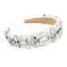 amangul Retro Luxurious Headband Colored Crystal Pearl Jewelry Hair Hoop Bandana(Ab)