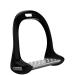 Pssopp Flexible Safety Stirrups Horse Riding Safety Stirrups Irons Stainless Horse Riding Stirrup Stainless Steel Non-Slip Pad Equestrian Aluminum Saddle With Painting (Black) - Buy Online on GoSupps.com