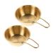 VICASKY Lot de 2 bols mousse raser pour homme - quipement rechargeable - Cr me hydratante - Peignes d licats - Petit bol - Porte-savon - Rasage - Peigne de courrier dor - Acier inoxydable