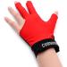 CUESOUL Billiard Gloves - Left/Right Hand Microfiber for Pool & Snooker - Red - Optimal Grip & Comfort - Buy Online on GoSupps.com
