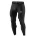 MEETYOO Men's Compression Pants, Cool Dry Sports Workout Running Tights Leggings Black Medium