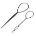 2 Pieces Topsy Tail Hair Twister Styler - Easy Hairstyle Aid in Black | International Shipping Available - Buy Online on GoSupps.com