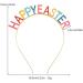Jovono Easter Headband Colorful HAPPY EASTER Hairband Gold Hair Hoop Party Hair Accessory for Women - Buy Online on GoSupps.com