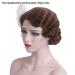Buy Reeves 1920s Short Wig - Vintage Finger Wave Ash Brown - Loose Synthetic Cosplay & Flapper Costume Wig for Women - Buy Online on GoSupps.com