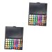 Beavorty 2pcs 40 Eyeshadow Girls Pallet Shadow Cosmetic Pearly Colors Ladies Multicolor Lustre for Smoky 1 count (Pack of 1) As Shownx2pcs