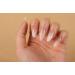 LADYING 24 Pcs Gel False Nails Short Almond French Tip Gradient White Fake Nails with Nail Glue - Women's Nail Art Kit - Buy Online on GoSupps.com