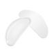 5x D Shape Silicone Eyeglass Nose Pads Stick On Non-Slip Soft Silicone White