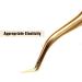 Professional Stainless Steel Lash Tweezers for Mega Volume and Mink Eyelashes - Gold-K06 - Buy Online on GoSupps.com