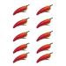 JSGHGDF Simulation Fruit Hairclip Set of 10 for Girl Carnivals Party Hair Pin Girl Women Cute Hair Clip Kids Dress Up Barrettes Red chili