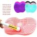 Silicone Brush Cleaner - Silicone Brush Cleaner Washing Brush Gel Cleaning Mat Foundation Makeup Brush Cleaner Pad Universal Makeup Tool - Pink - Buy Online on GoSupps.com