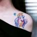 Oottati Temporary Tattoo Stickers - Fairy Tale Horse Wing Unicorn Design - 8 Sheets for Women - Buy Online on GoSupps.com