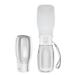 Drinking bottle Dogs 550ml: Peteast foldable dog drinking bottle for on the go BPA-free dog cat pets pussy water bottle dog for hiking traveling (white)
