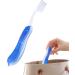 Blue Travel Toothbrush - Foldable Soft Bristles for Camping & Trips | Ergonomic Design | Compact & Portable Toothbrush 18.3cm - Buy Online on GoSupps.com