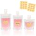 SMMUSEN Travel Size Refillable Empty Squeeze Pouch Portable TSA Approved Empty Cosmetic Pouch Bag Leakproof Stand Up Spout Bags Containers Foldable for Toiletries Lotion Shampoo Clear 30/50/100 - Buy Online on GoSupps.com