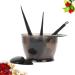 Lurrose Hair Dye Kit - 5-Piece Tinting Tools Set with Bowl Brush and Earmuffs for Home & Salon Use - Black Hair Dyeing Accessories - Buy Online on GoSupps.com