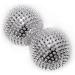 Chi Enterprise Magnetic Massage Balls - Medium | 2 Silver Hedgehog Balls for Acupressure & Self-Therapy - 47mm Diameter with 228 Needles - Buy Online on GoSupps.com