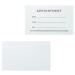 ITZAMNA Appointment Card for 100 Salon Makeup Artists White