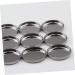 VINTORKY 15 Empty Cosmetic Case Travel Makeup Case Empty Makeup Eyeshadow Estuche De Maquillaje Silver - Buy Online on GoSupps.com