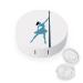 Pole Dance Contact Lens Travel Kit Portable Cute Contact Box with Mirror for Daily Outdoor