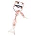 Nuyhadds Eyelash Curlers for Girls Eyelash Curlers for Makeup Fishtail Shaped Small Eyelash Curler with Comb Teeth Portable Makeup Accessories Beautiful Ergonomic Eyelash Tools for Opening A4 Electroplated Rose Gold With Black Comb Rose
