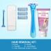 Silky Smooth Women's Razors - 5-Blade Shaver Set for Pain-Free Bikini Body & Legs - Travel-Friendly with Shaving Cream - Buy Online on GoSupps.com